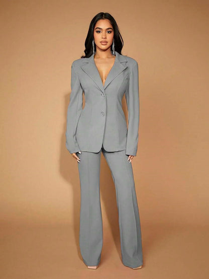 High Waist Straight Leg Pants | Women's Work Trousers