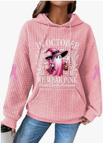 Women's Game Day Football Heart Waffle Hoodie