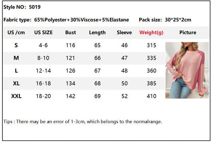 Color Block Waffle Knit Long Sleeve Pullover Top