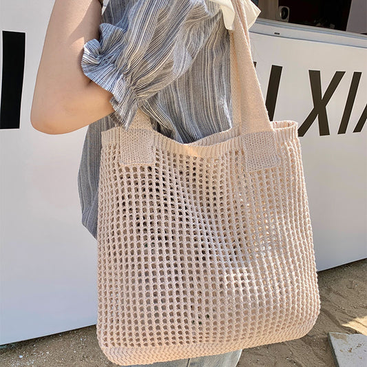 Crochet Handbags Beach Mesh Knit Bags Tote Bags Women's Shoulder Bags