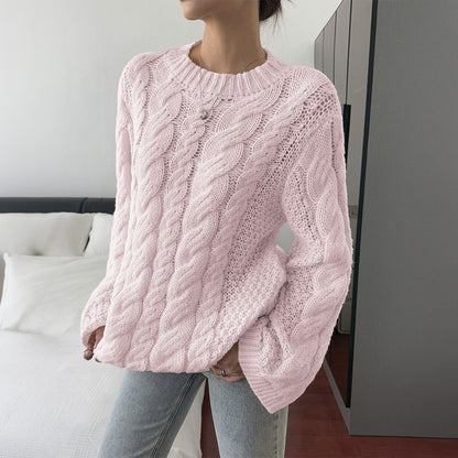 Chunky Cable Knit Oversized Sweater Women