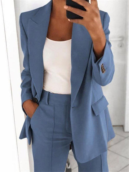 Women's 2 Piece Blazer Pants Set Business Casual Workwear