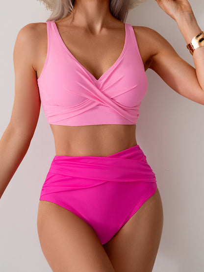 2025 New Women's High-Waisted Sexy Bikini Set Swimsuit