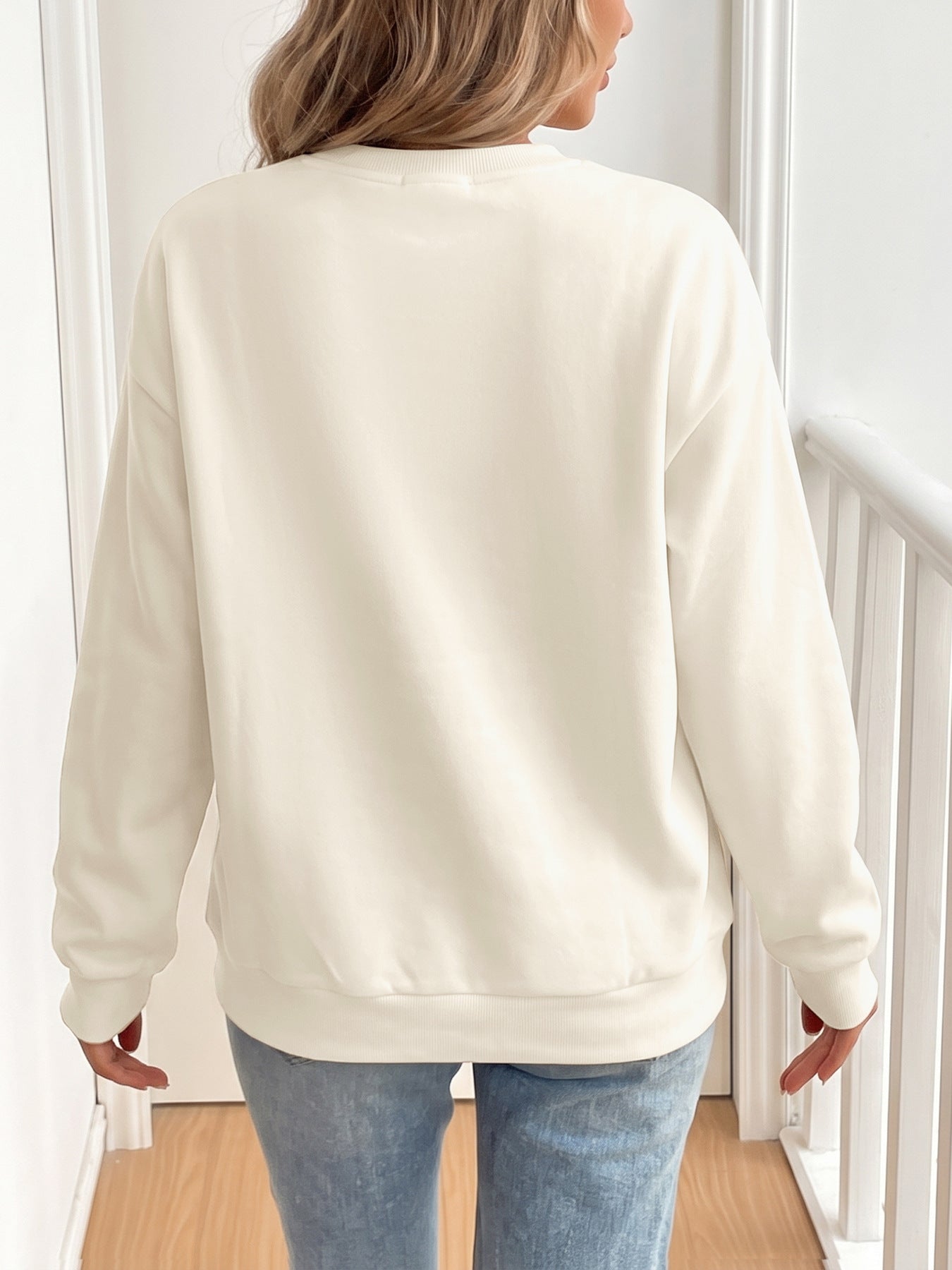 Women's Coquette Bow Sweatshirt Oversized Crewneck Pullover
