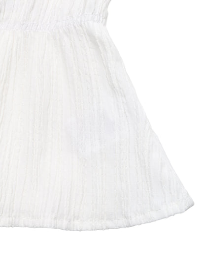 White V-Neck Bowknot Blouse Short Sleeve Elegant Casual Top