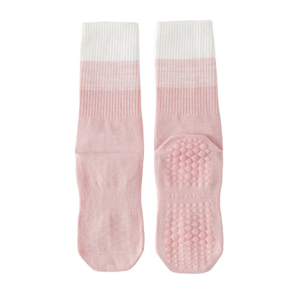 Womens Stripe Grip Pilates Socks Non Slip Yoga Socks