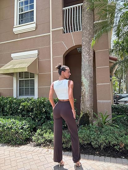 Chic High-Waisted Wide-Leg Pants – Effortless Street Style Trousers