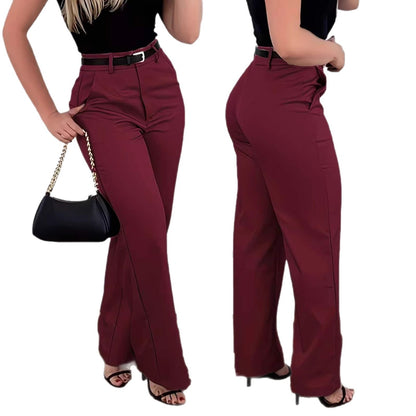 Women's High Waisted Wide Leg Dress Pants Trousers