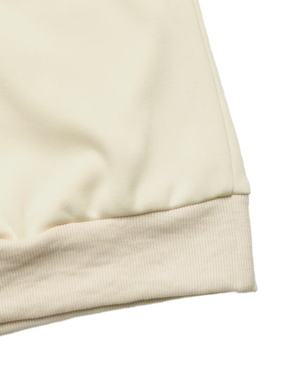 Women's Solid Bow Sweatshirt Organza Crew Neck Pullover
