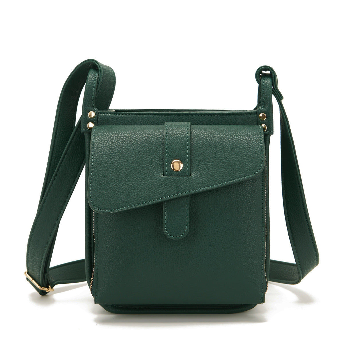 Unisex Vintage PU Leather Crossbody Messenger Bag