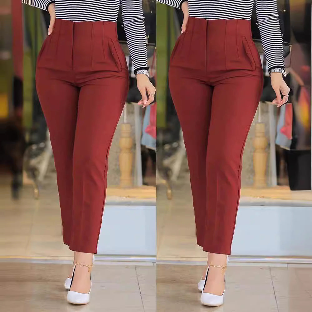 Women's High Waisted Skinny Casual Pants