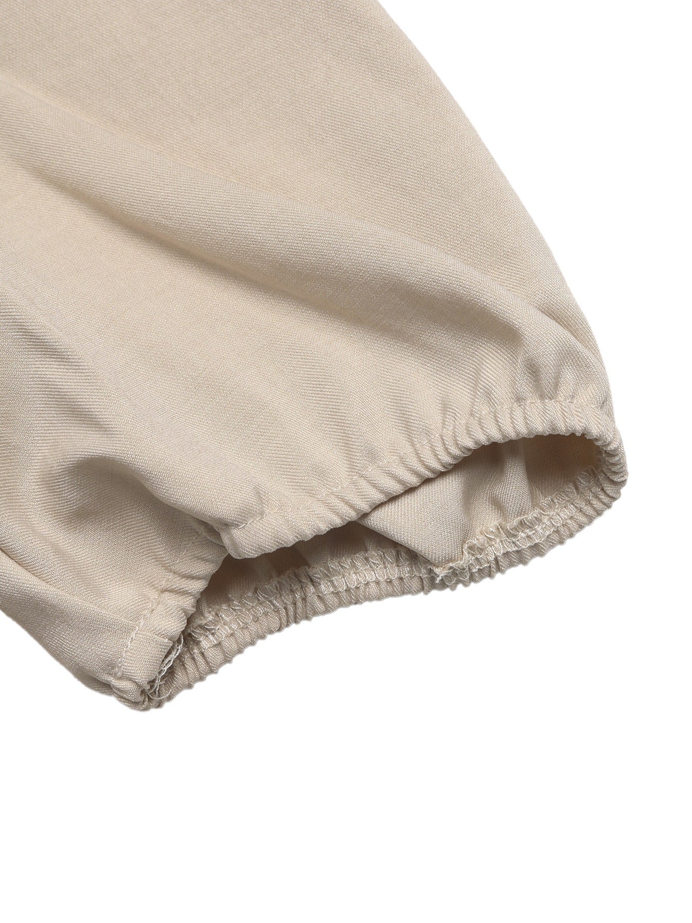 Beige Bow Tie Pullover Short Sleeve Top Cute Summer Blouse