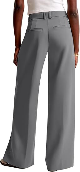 Women's High-Waisted Wide-Leg Pants – Elegant Business Trousers