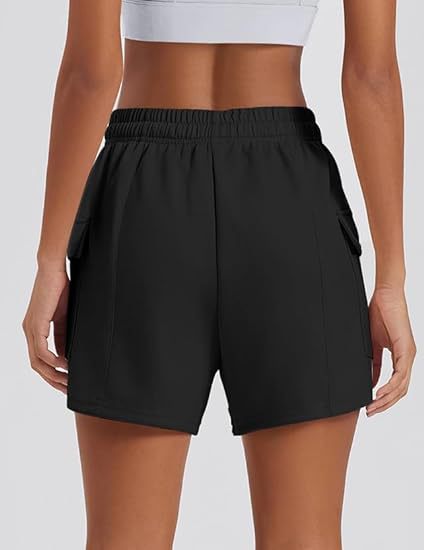 Women's High-Waisted Drawstring Cargo Shorts – Casual Summer Shorts