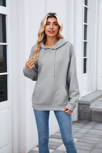 Casual Oversized Hooded Sweatshirt with Pockets for Women