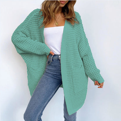 Women's Oversized Chunky Knit Long Cardigan with Pockets