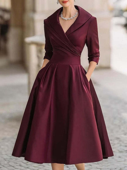 Elegant Long Sleeve Maxi Dress Women Formal Cocktail Party