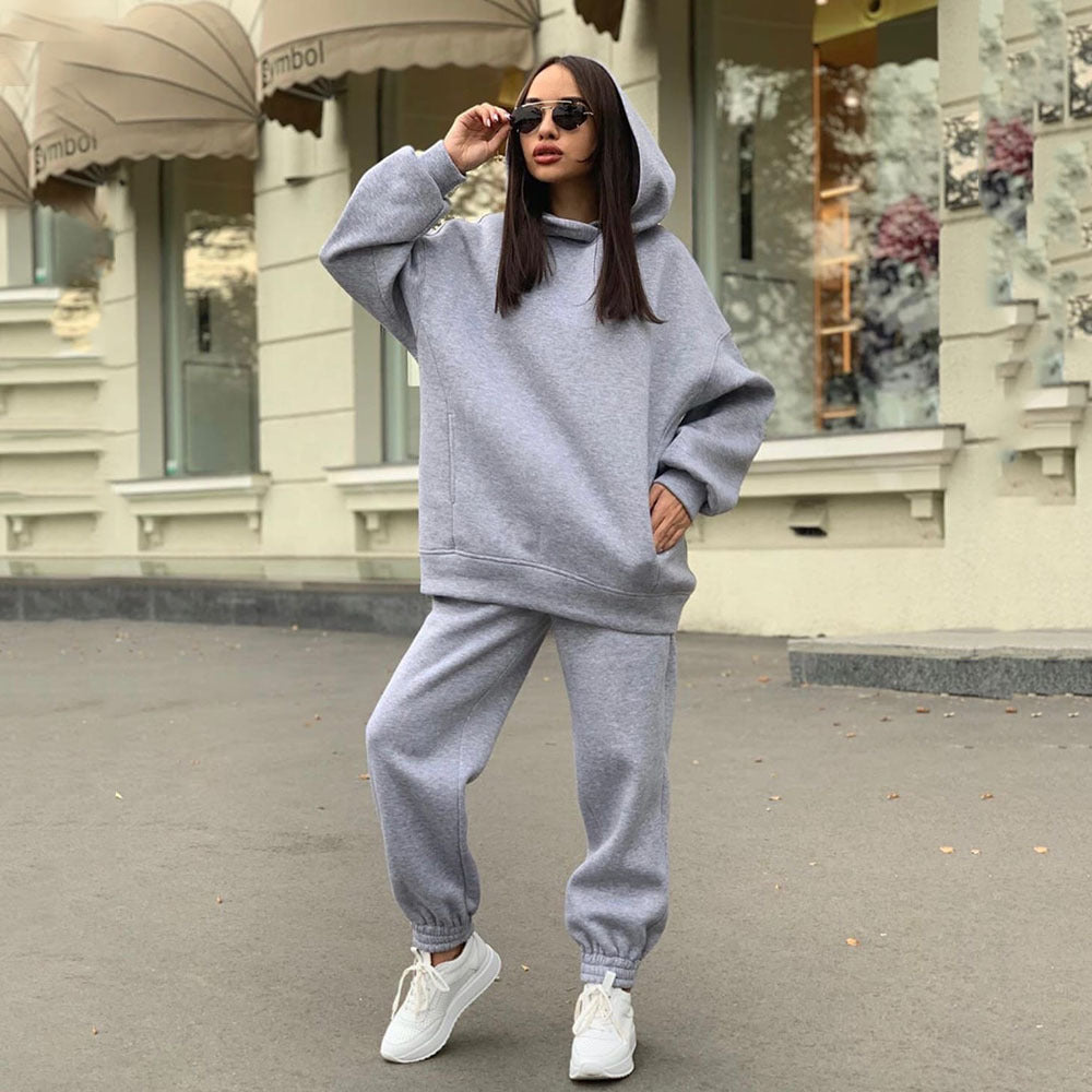 Women's Oversized Hoodie Jogger Set Casual Two Piece Outfit