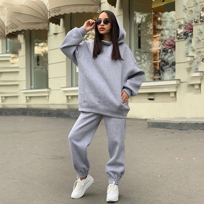 Women's Oversized Hoodie Jogger Set Casual Two Piece Outfit