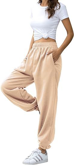 High Waist Loose Fit Sweatpants | Casual Jogger Pants Women