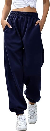 High Waist Loose Fit Sweatpants | Casual Jogger Pants Women