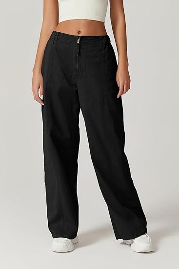 Women's High-Waisted Loose Straight-Leg Cargo Pants – Casual Streetwear