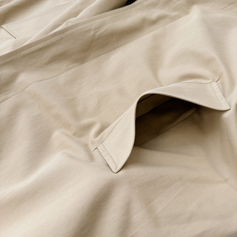 Women's Oversized Long Khaki Trench Coat