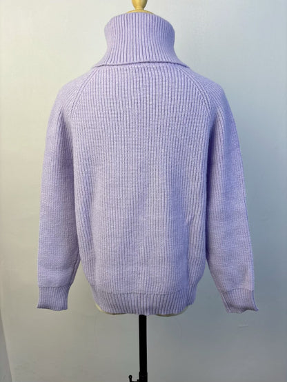 Women's Oversized Chunky Knit Turtleneck Sweater Pullover