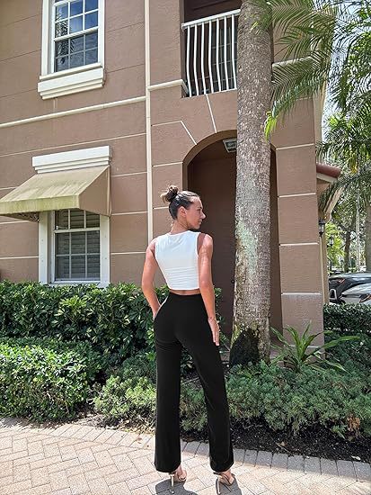 Chic High-Waisted Wide-Leg Pants – Effortless Street Style Trousers