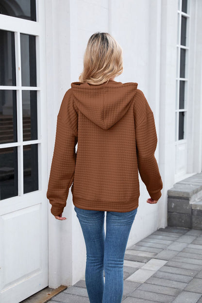 Casual Oversized Hooded Sweatshirt with Pockets for Women