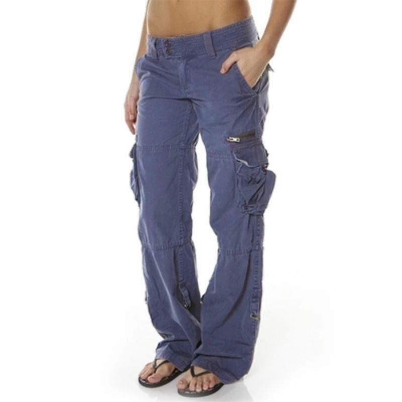 Women's Vintage Cargo Pants Wide Leg Relaxed Fit