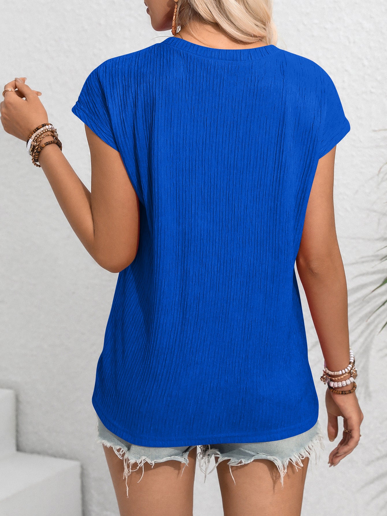 Casual Crew Neck T-Shirt with Pocket