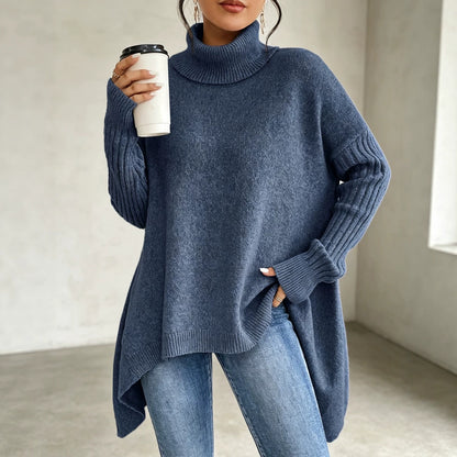 Women's Oversized Chunky Turtleneck Sweater