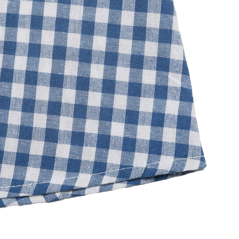 Blue Gingham Bow Front Midi Dress Cottagecore Sundress