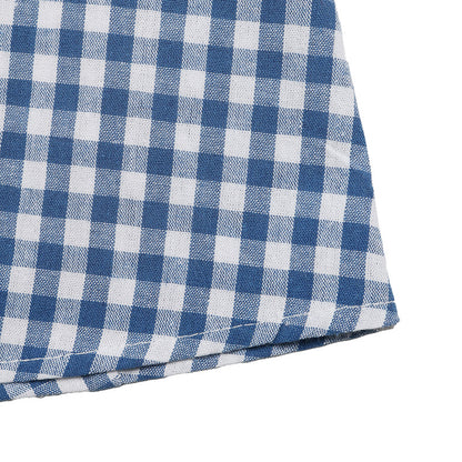 Blue Gingham Bow Front Midi Dress Cottagecore Sundress