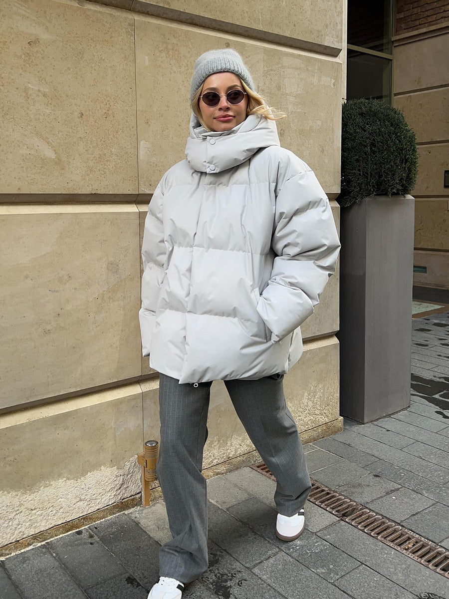 Women's Oversized Hooded Puffer Jacket Winter Coat