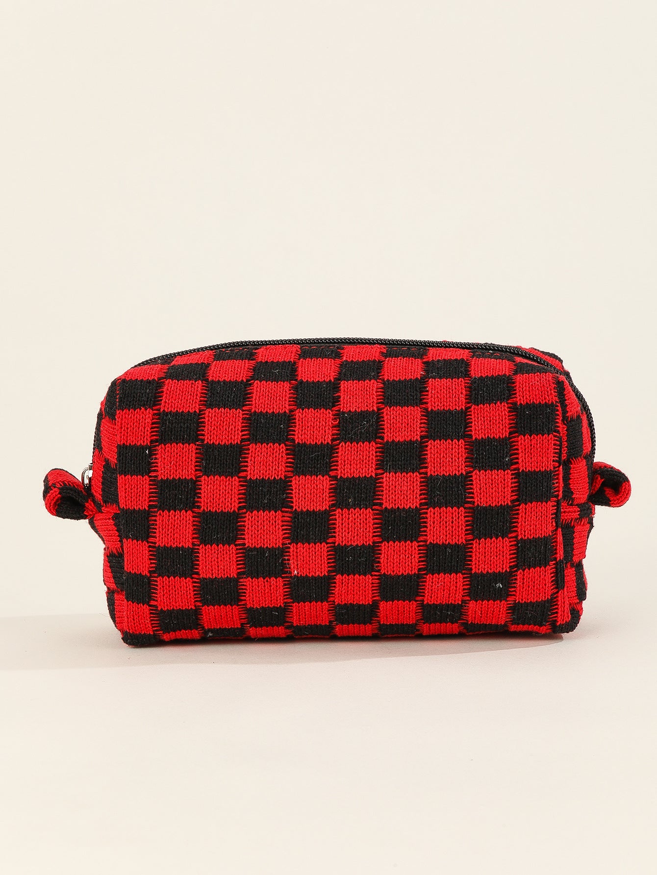 Wool Checkerboard Large Capacity Portable Storage Bag