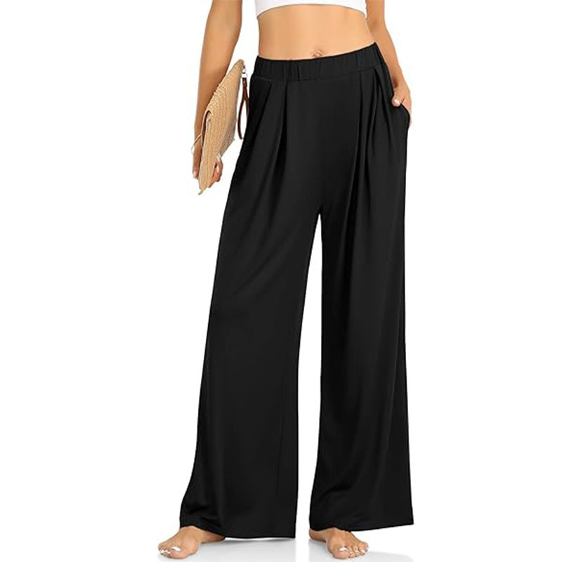 Women's High-Waist Wide-Leg Lounge Yoga Pants