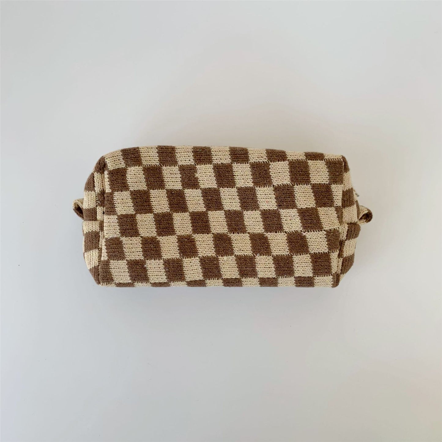 Wool Checkerboard Large Capacity Portable Storage Bag