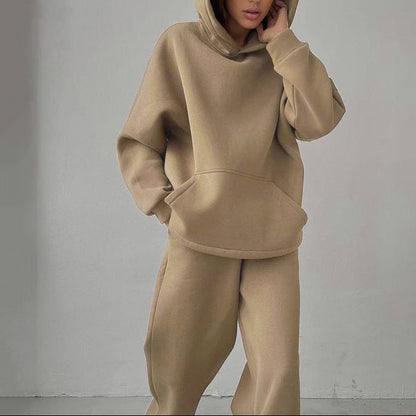 Women's Oversized Hoodie Wide Leg Pants Two Piece Set