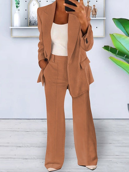 Women's 2 Piece Blazer Pants Set Business Casual
