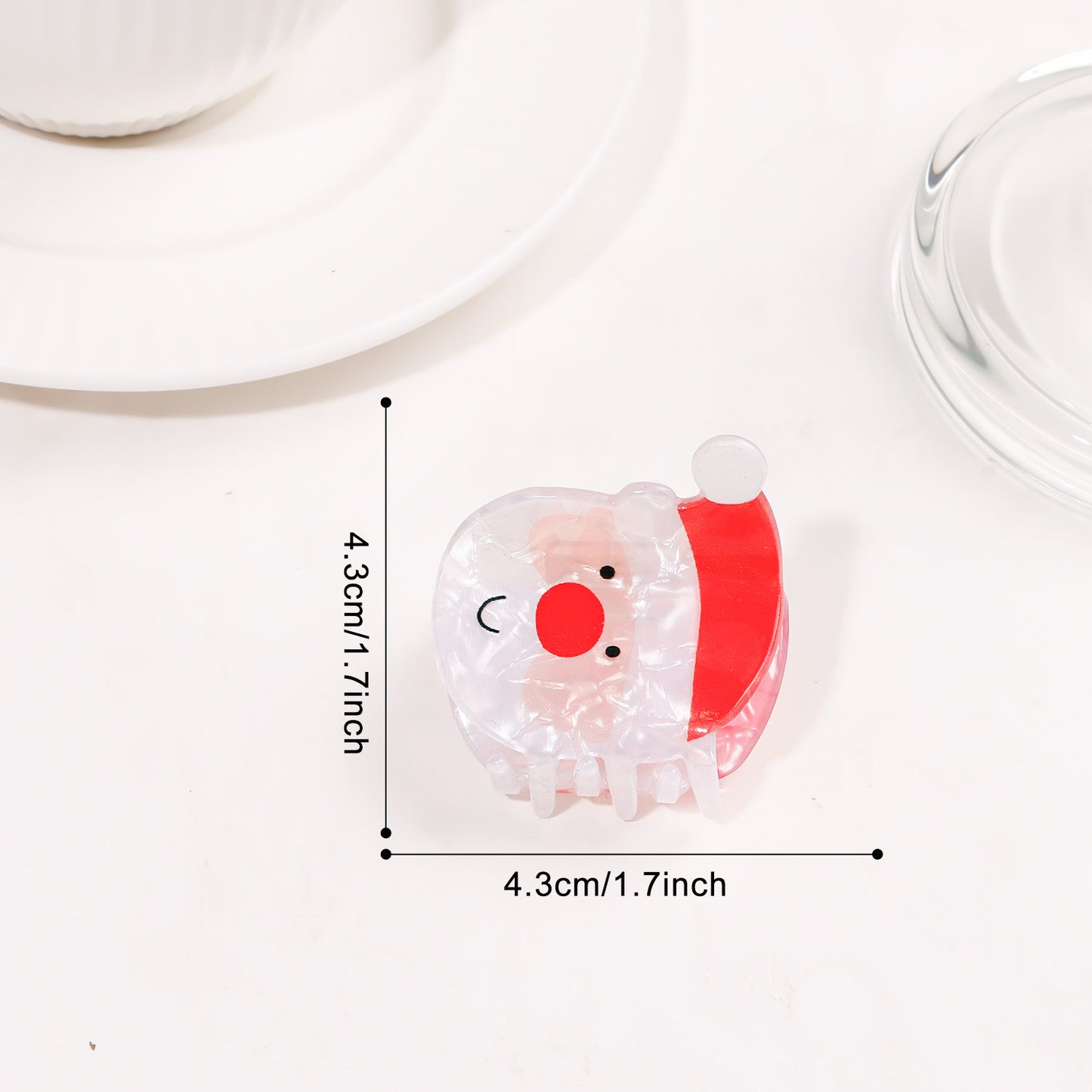 Christmas Claw Clips Gingerbread Santa Tree Snowflake