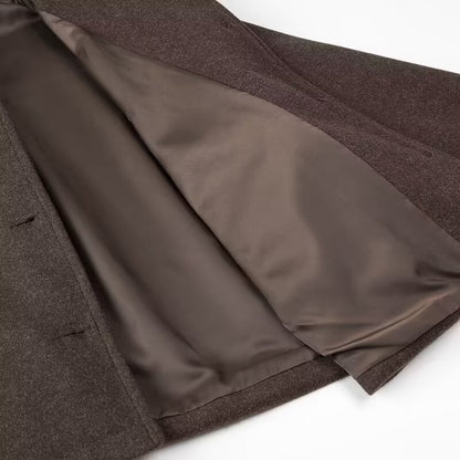 Women's Cropped Jacket Collared Button Front Tweed