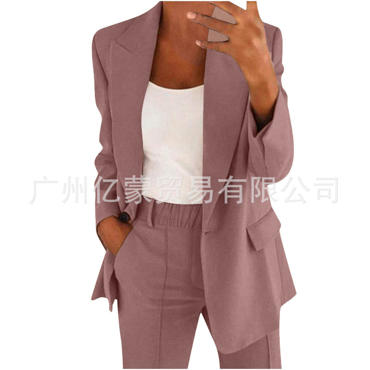 Women's 2 Piece Blazer Pants Set Business Casual Workwear