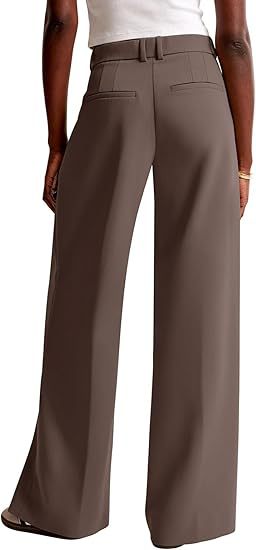 Women's High-Waisted Wide-Leg Pants – Elegant Business Trousers