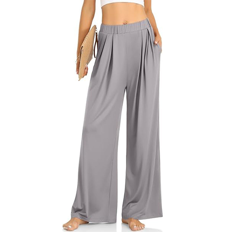 Women's High-Waist Wide-Leg Lounge Yoga Pants