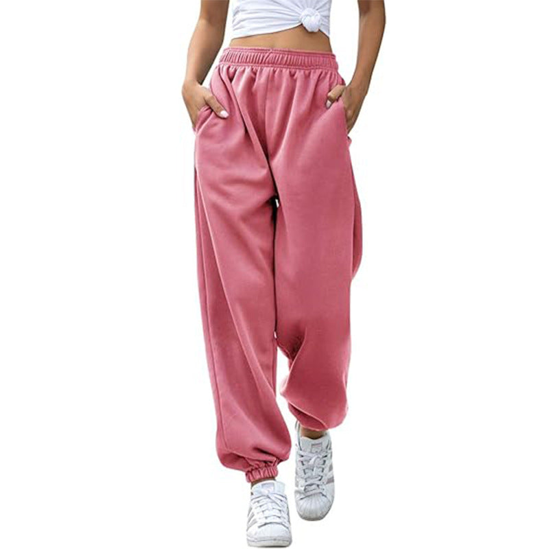 High Waist Loose Fit Sweatpants | Casual Jogger Pants Women