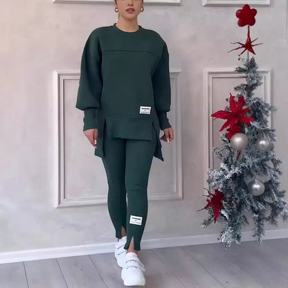 Women's Oversized Sweatshirt & Leggings 2 Piece Set