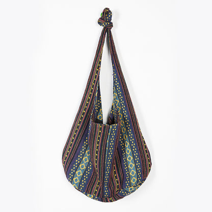 Boho Aztec Canvas Shoulder Tote Bag for Women