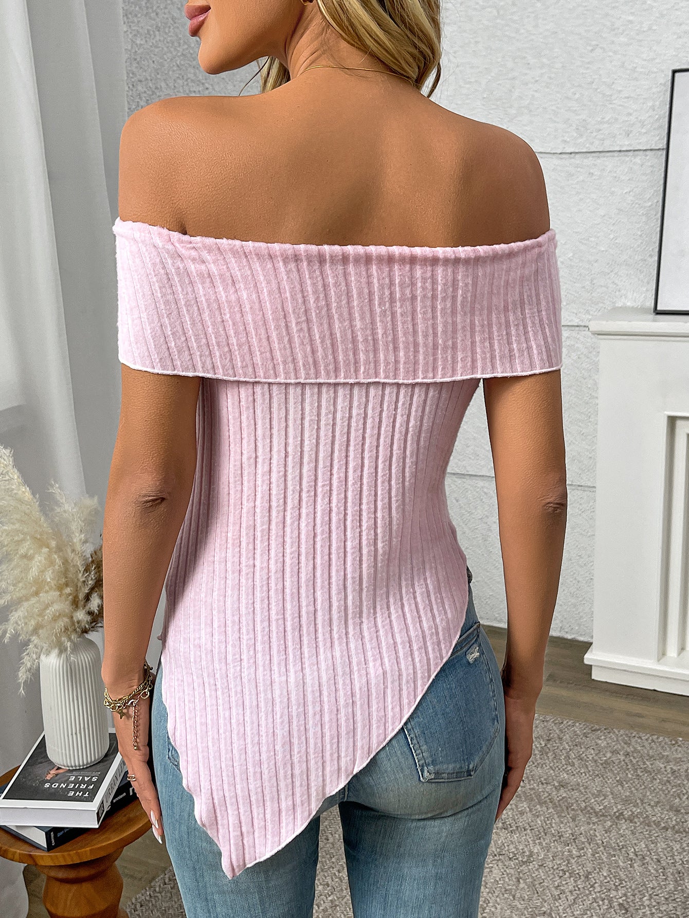 Slim Fit Off-Shoulder Sexy Sweet T-Shirt Top